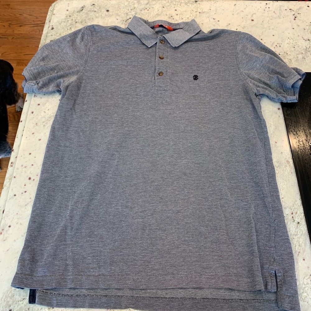 IZOD Gray Mens Polo Shirt sz L